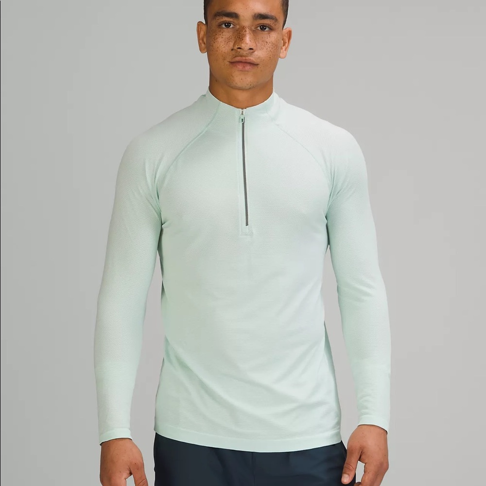 Lululemon Athletica Men's Long Sleeve Tee - Light Mint
